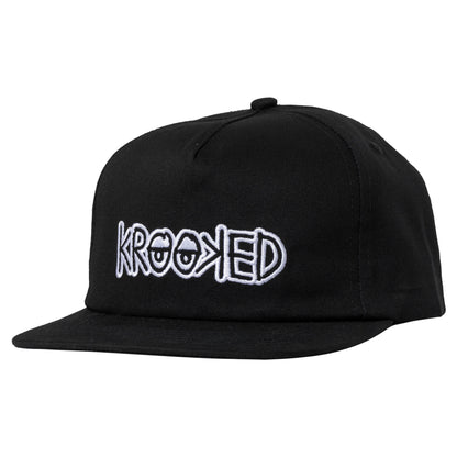 Krooked Eyes Snapback - Black