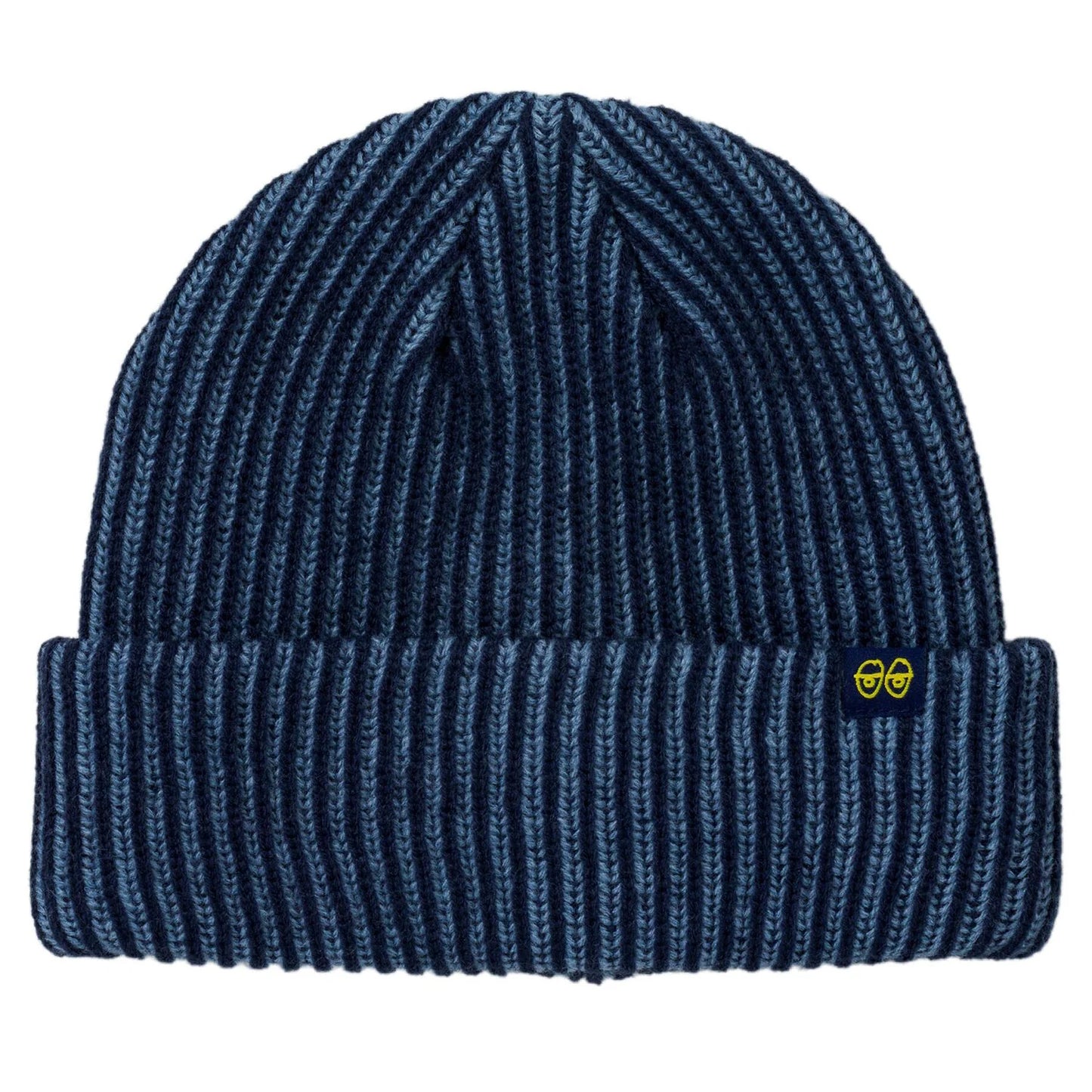 Krooked Eyes Clip Beanie - Navy/Blue/Yellow
