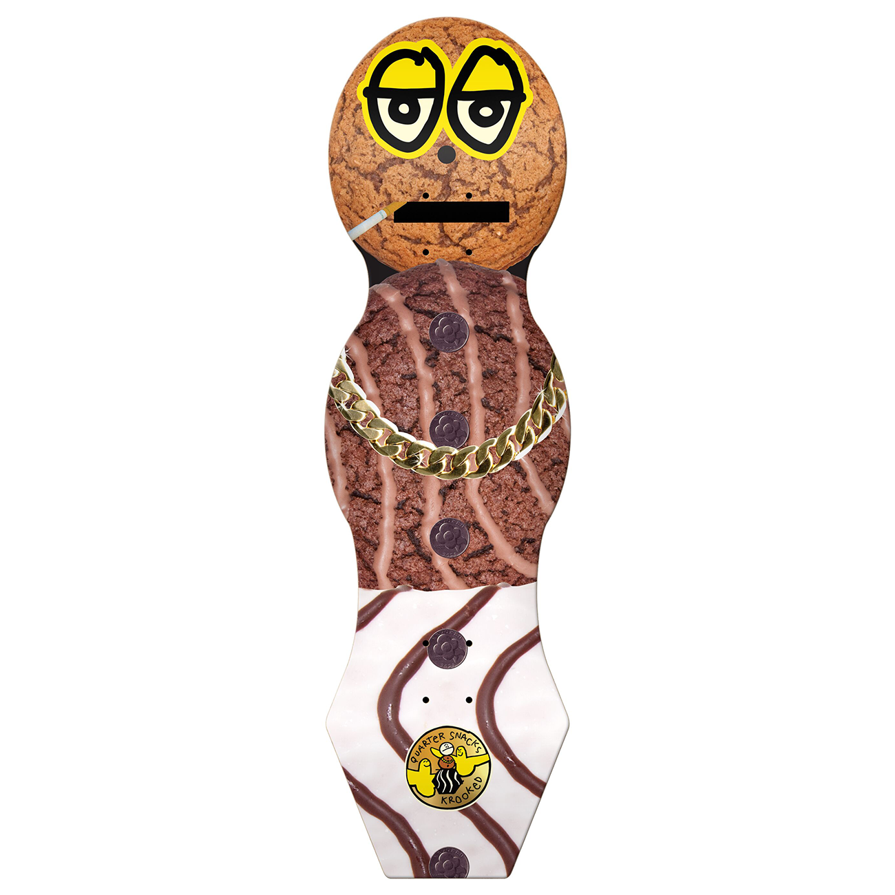 Krooked x Quartersnacks Snackman Cruiser Deck - 9