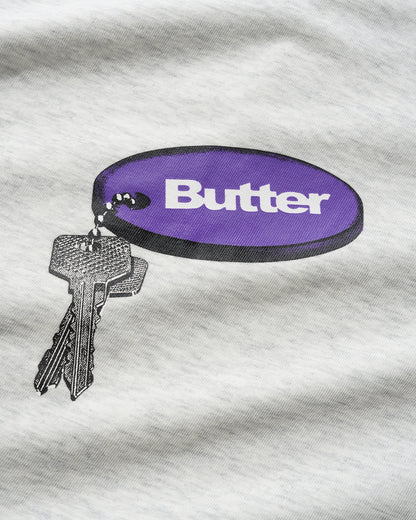 Butter Goods Key Chain Tee - Ash