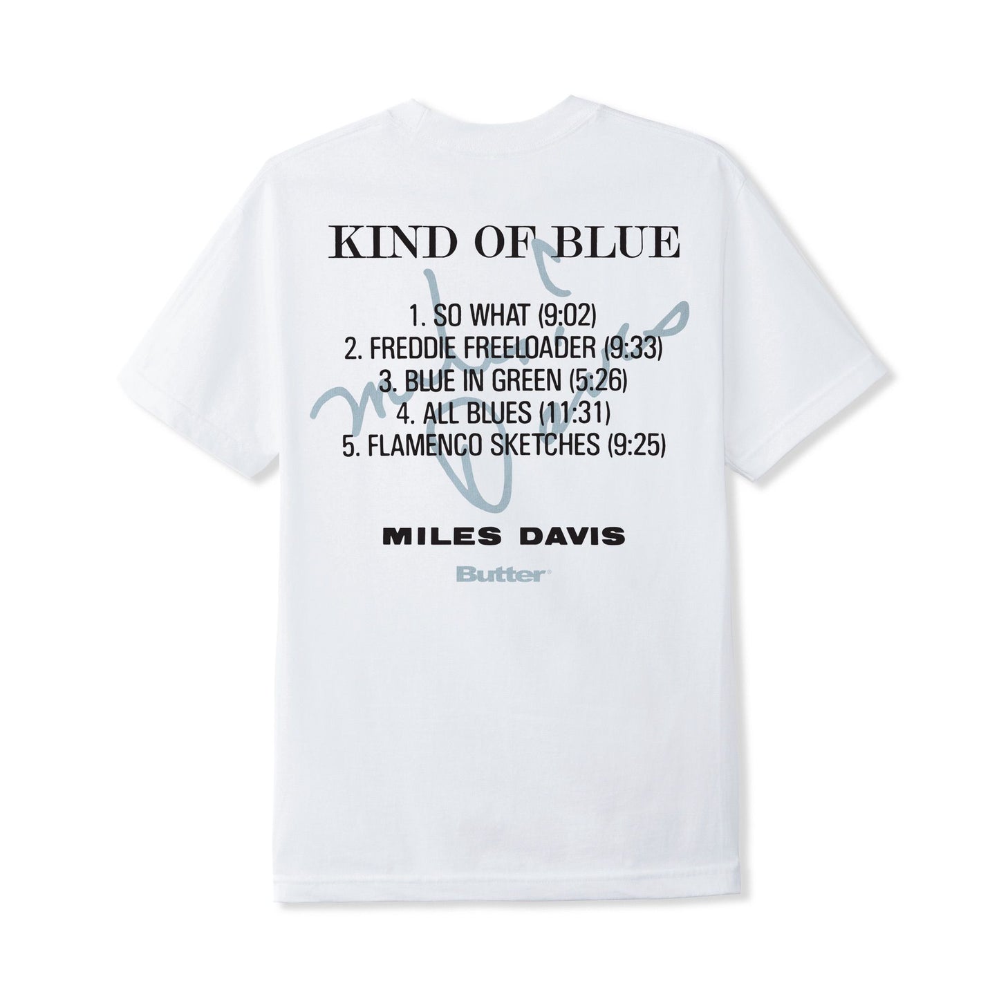 Butter Goods Miles Davis Kind Of Blue Tee - White