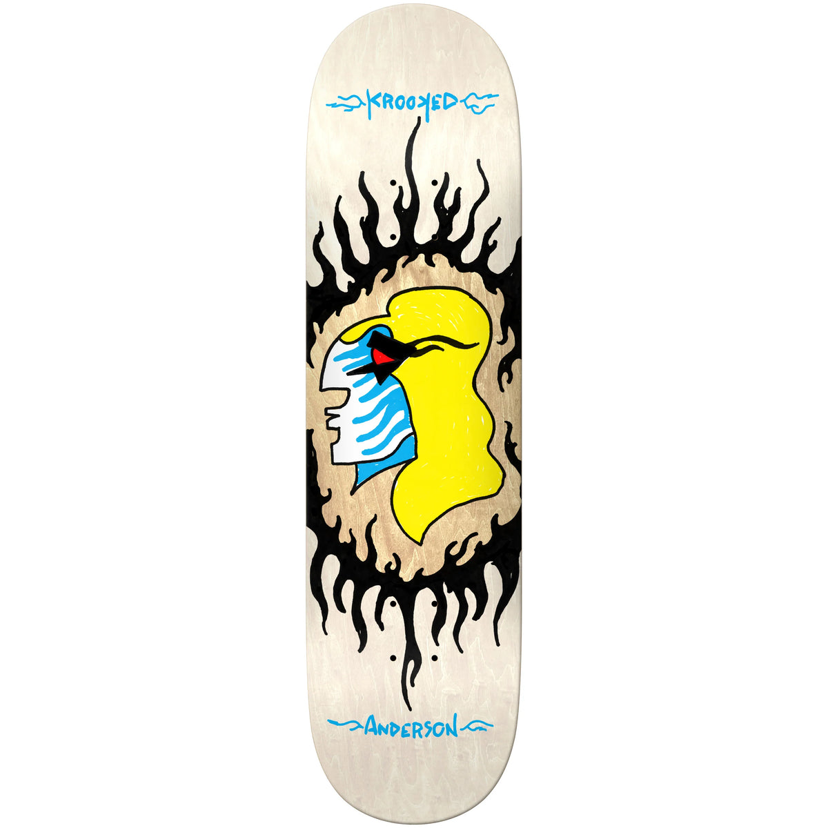 Krooked Anderson Pink Flame Deck - 8.38