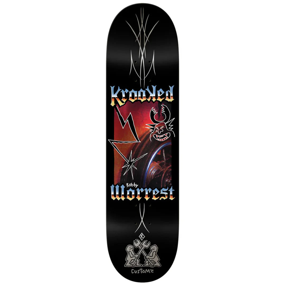 Krooked Worrest Chrome Zone Deck - 8.3 Twin Tail Slick