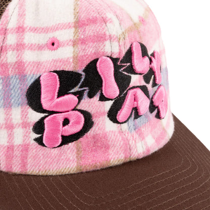 Lilypad Custom Unstructured Trucker Hat - Brown/Pink