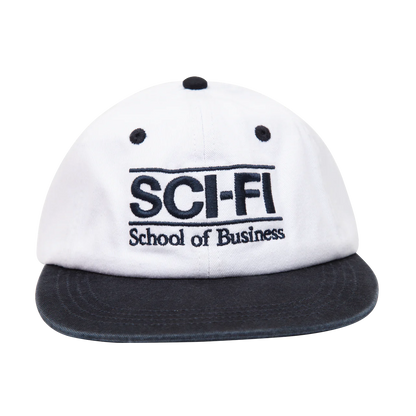 Sci-Fi Fantasy School Business Hat - White/Navy