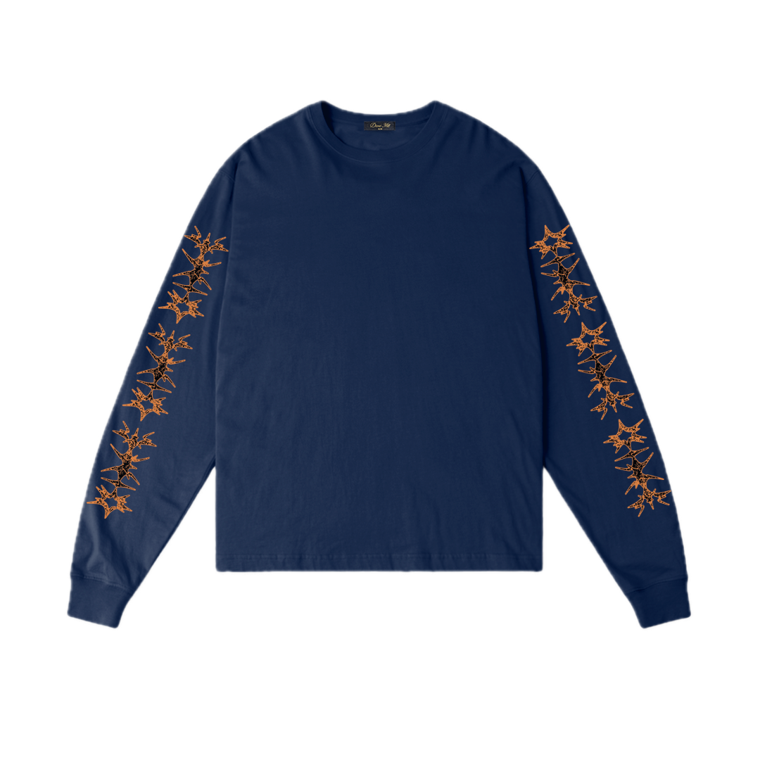 Dime Sharp Longsleeve Tee - Midnight Navy
