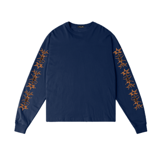 Dime Sharp Longsleeve Tee - Midnight Navy