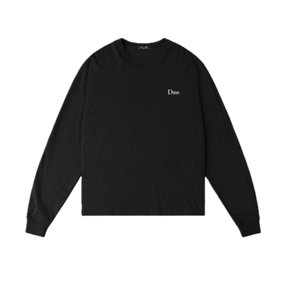 Dime Classic Small Logo Longsleeve Tee - Black