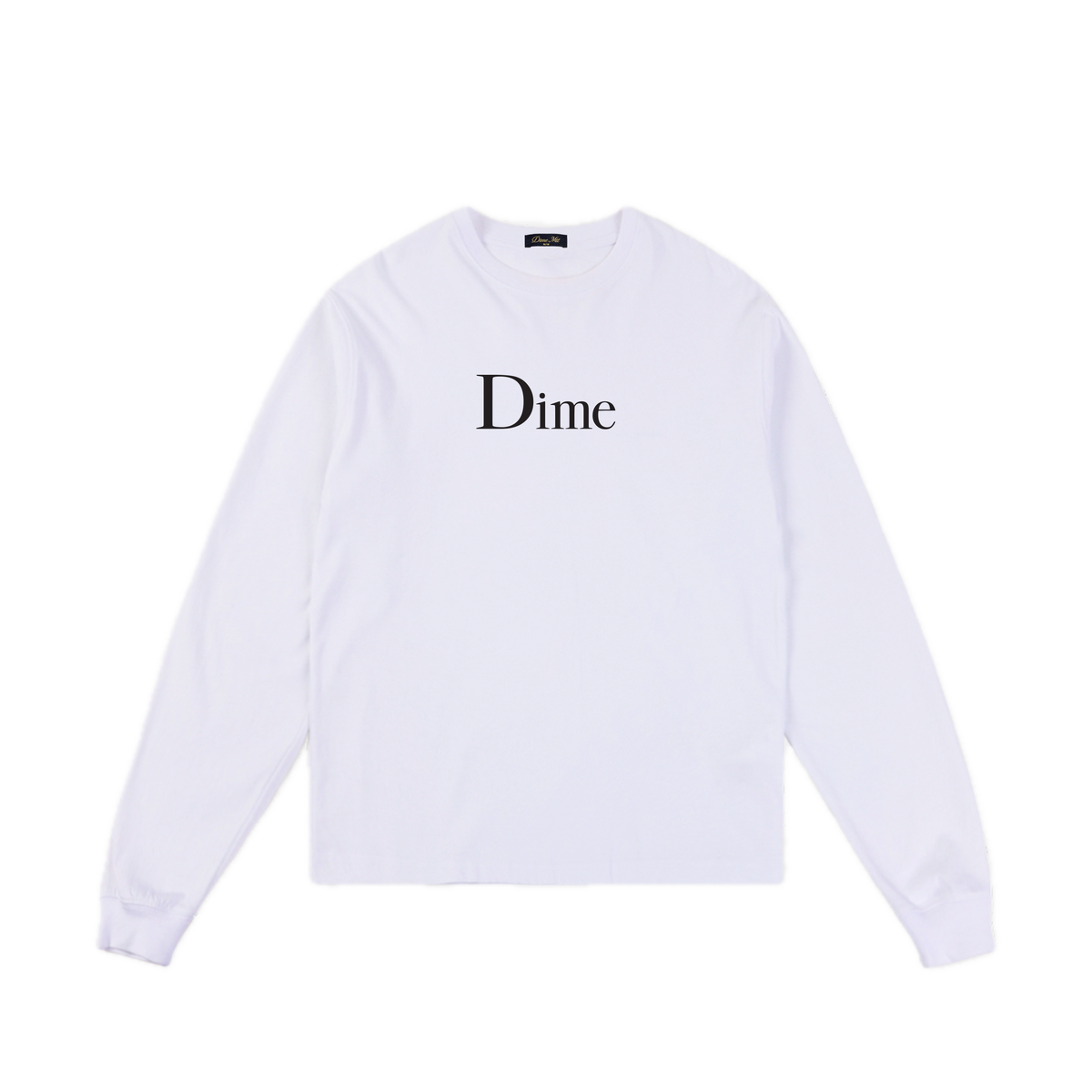 Dime Classic Big Logo Longsleeve Tee - White