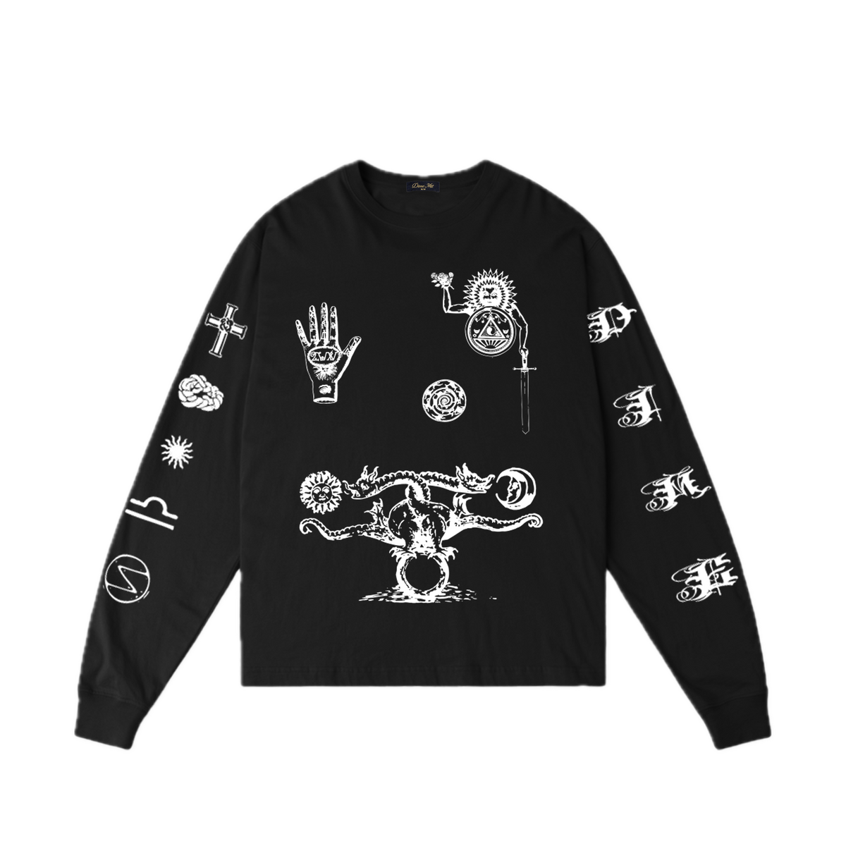 Dime Sigil Longsleeve Tee - Black
