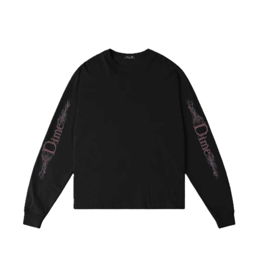 Dime Classic Veins Longsleeve Tee - Black
