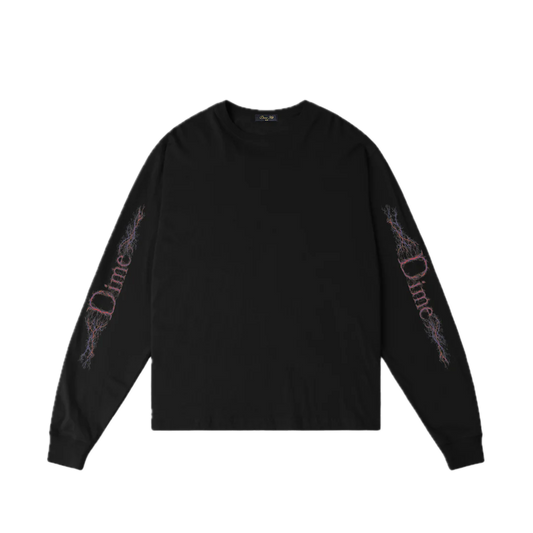 Dime Classic Veins Longsleeve Tee - Black