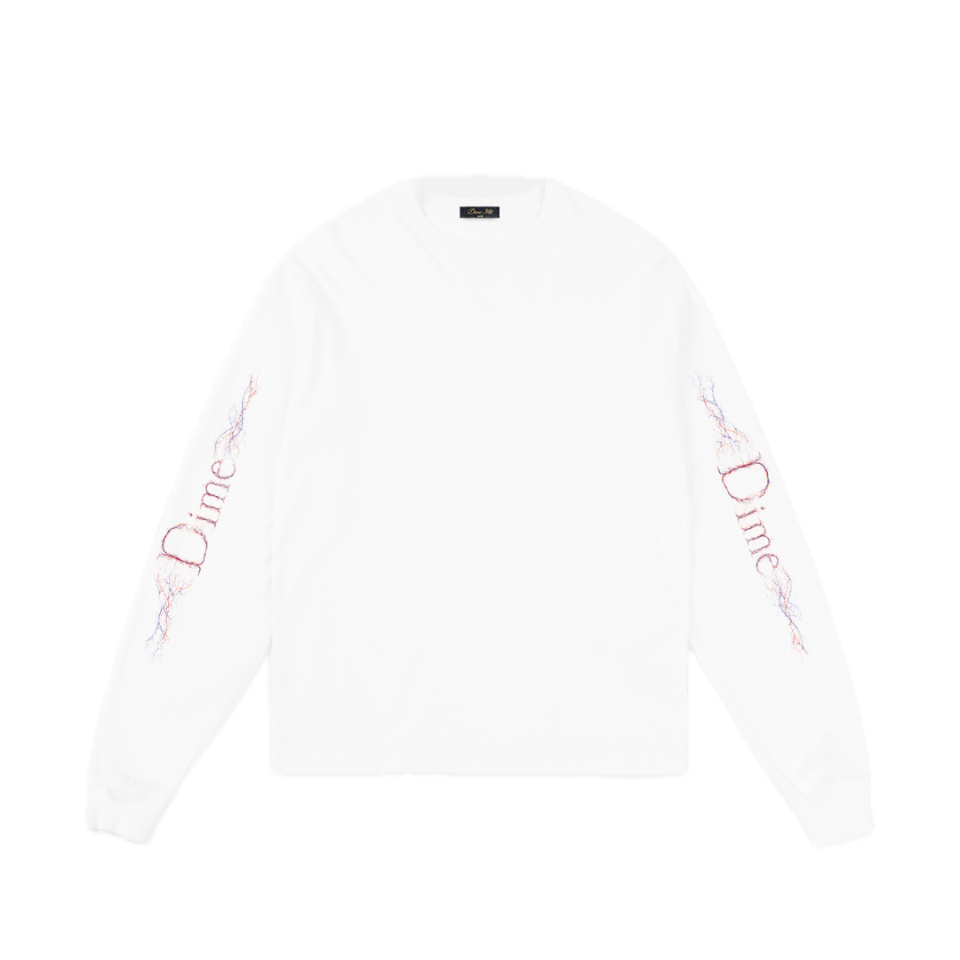 Dime Classic Veins Longsleeve Tee - White