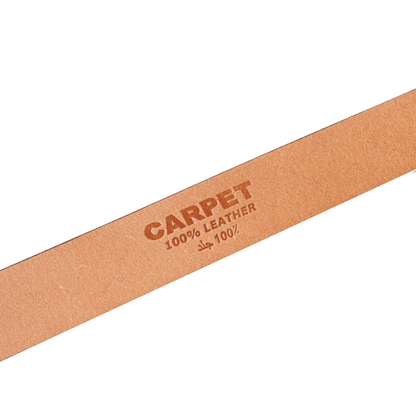 Carpet Company Leather Belt With Buckle - Green