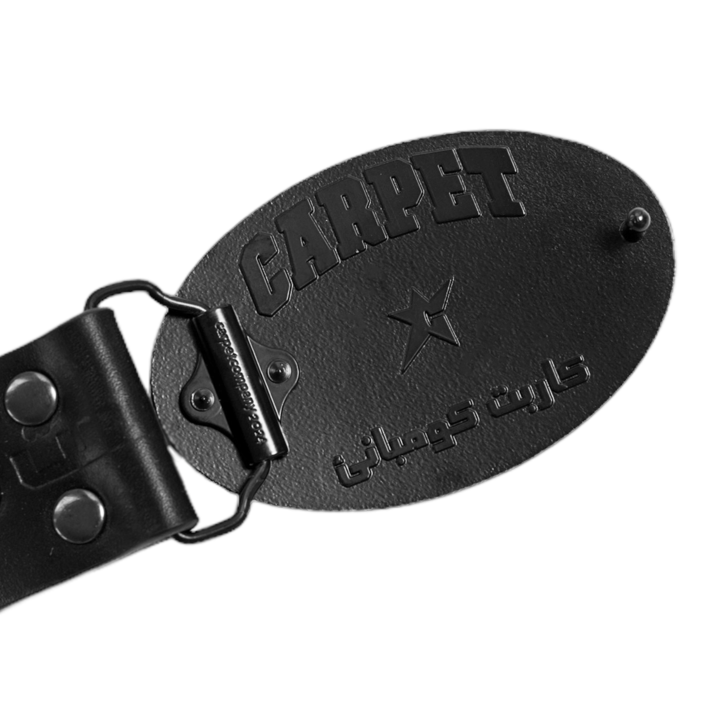 Carpet Company Leather Belt - Black