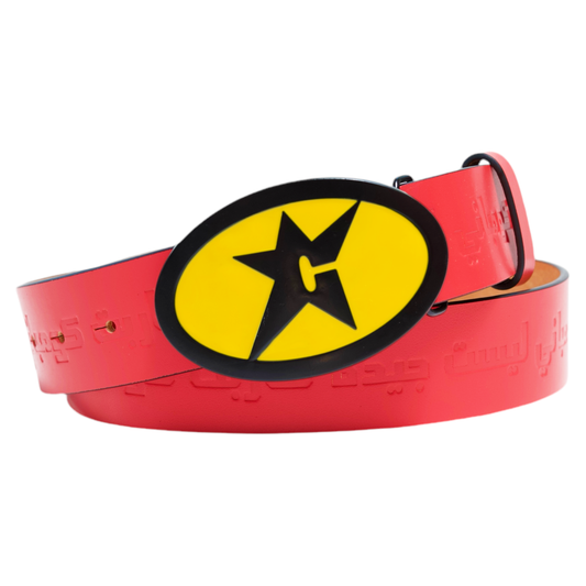 Carpet Company Leather Belt - Red