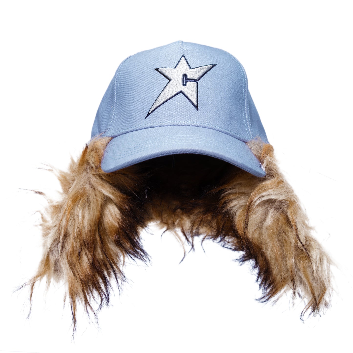 Carpet Company C-Star Fur Hat - Light Denim