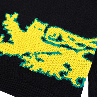 Carpet Company Lion Woven Sweater - Black