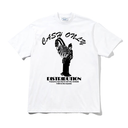 Cash Only Listen Tee - White