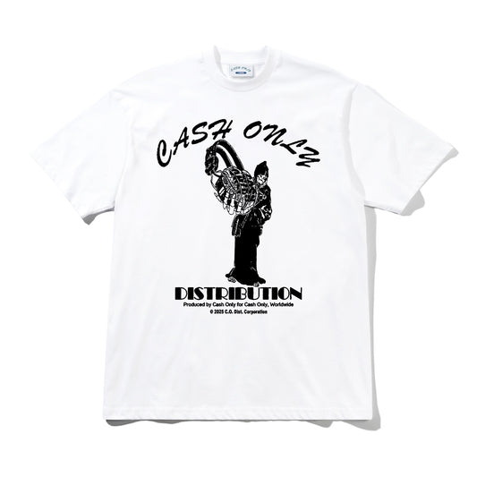 Cash Only Listen Tee - White
