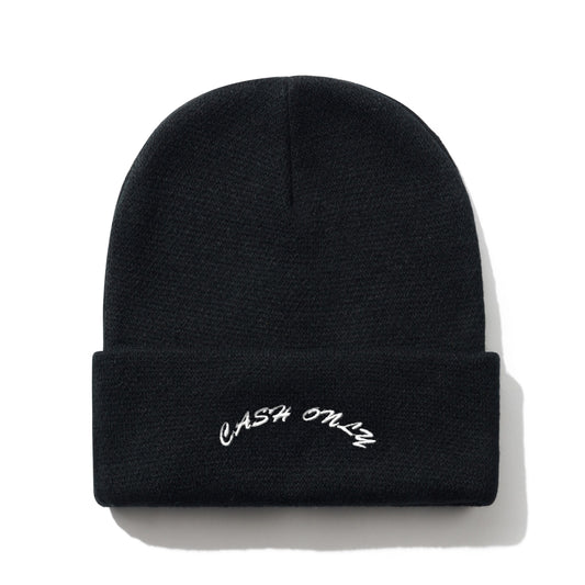 Cash Only Logo Beanie - Black