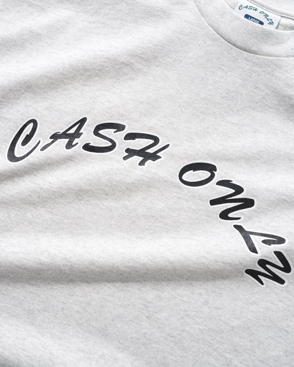 Cash Only Logo Tee - Ash
