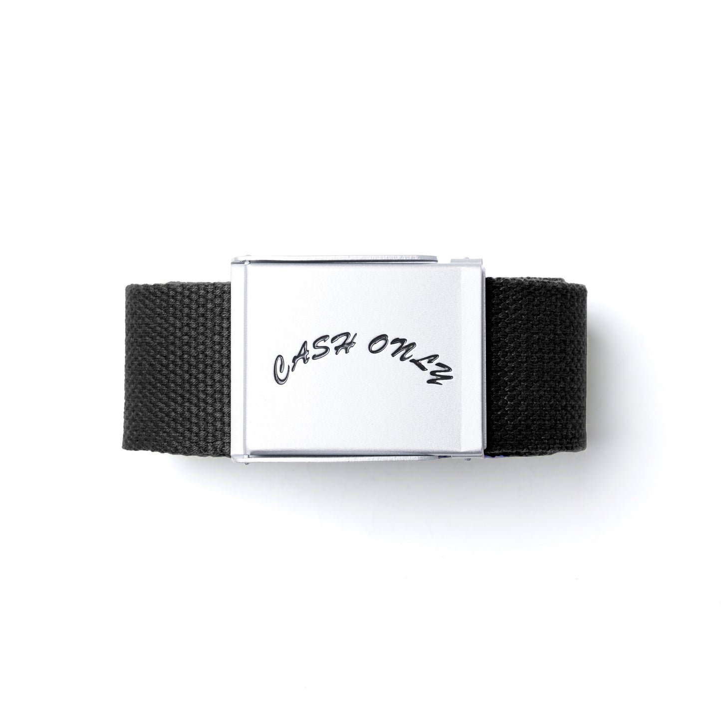 Cash Only Logo Web Belt - Black