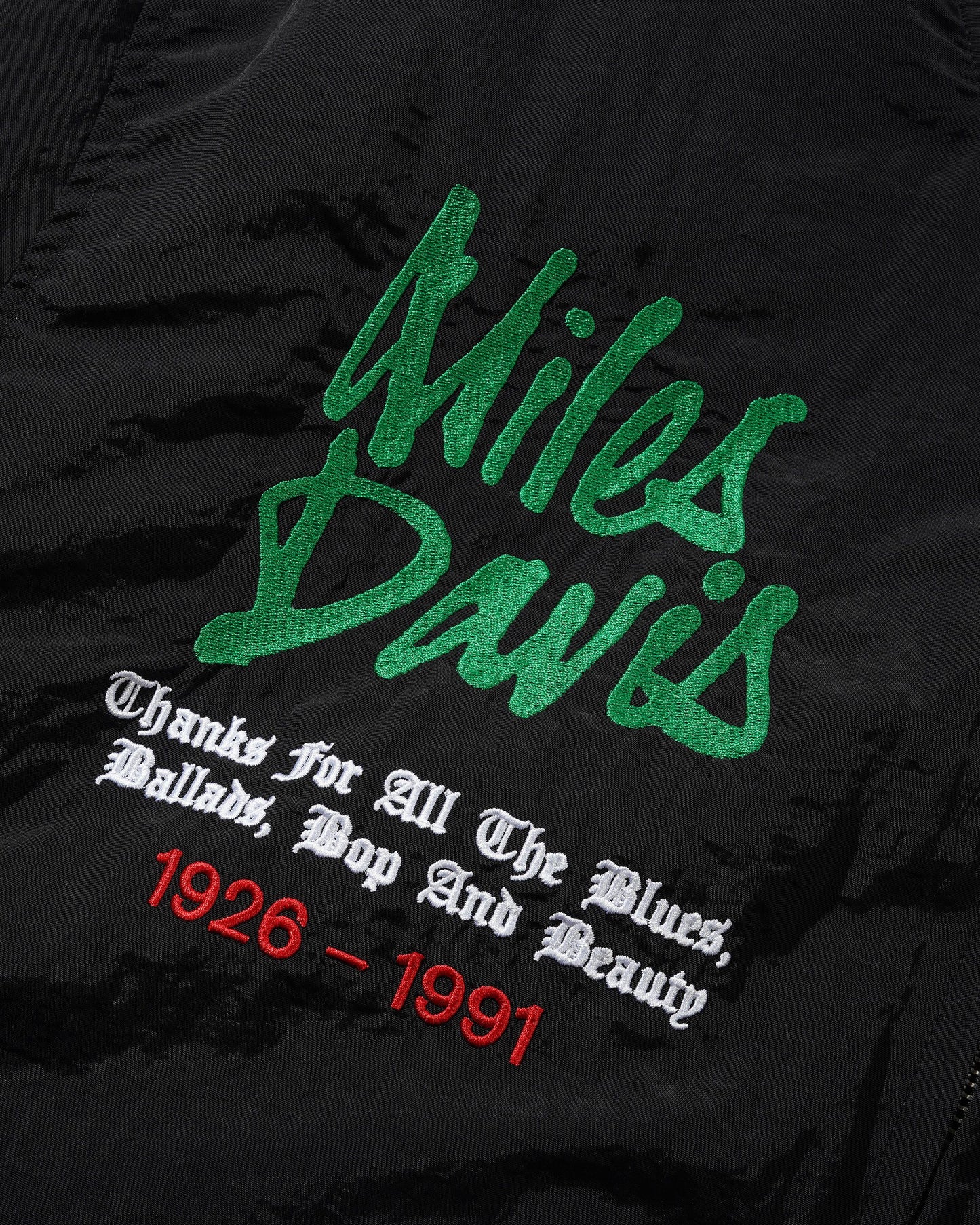 Butter Goods Miles Davis Bomber Jacket - Black