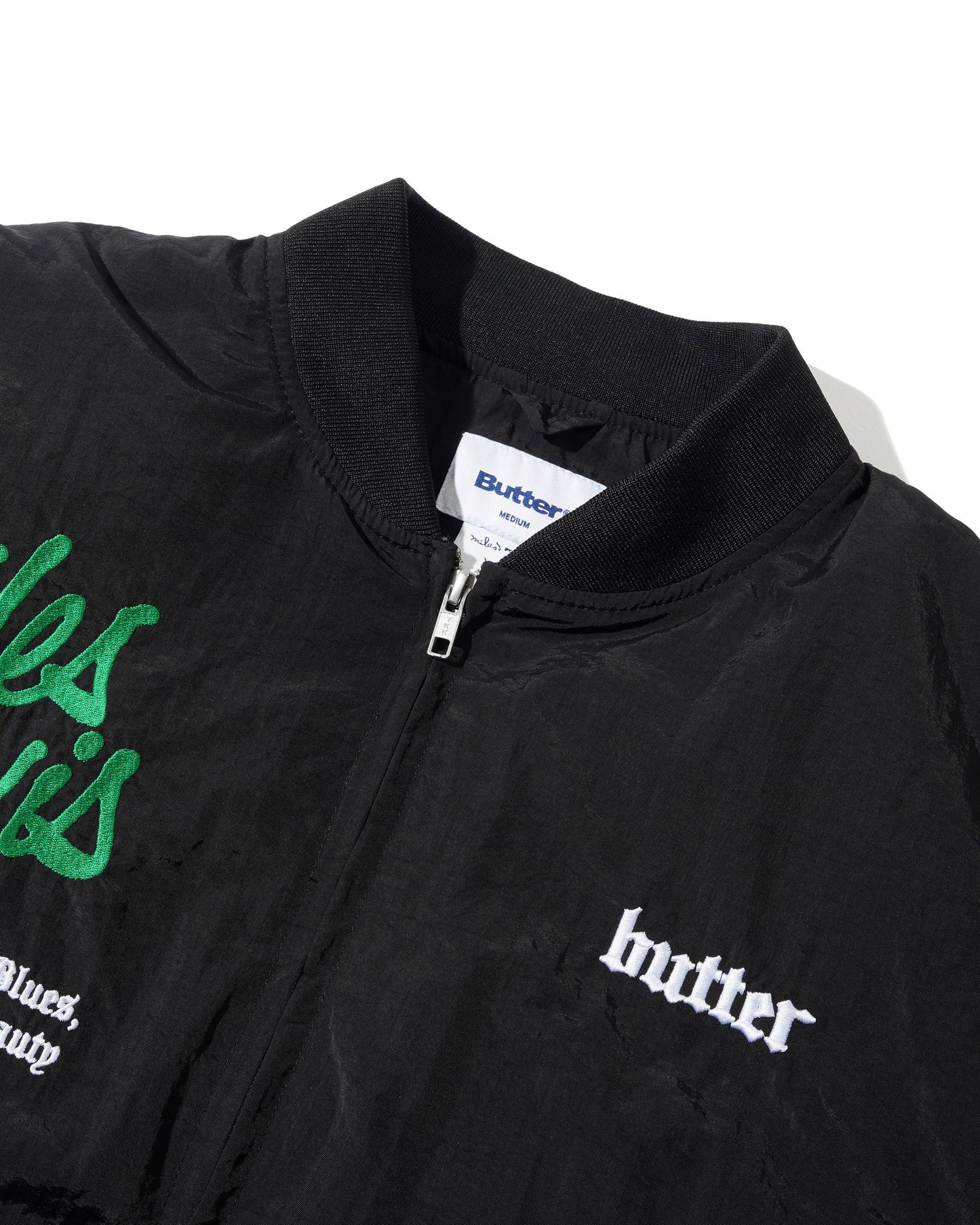 Butter Goods Miles Davis Bomber Jacket - Black