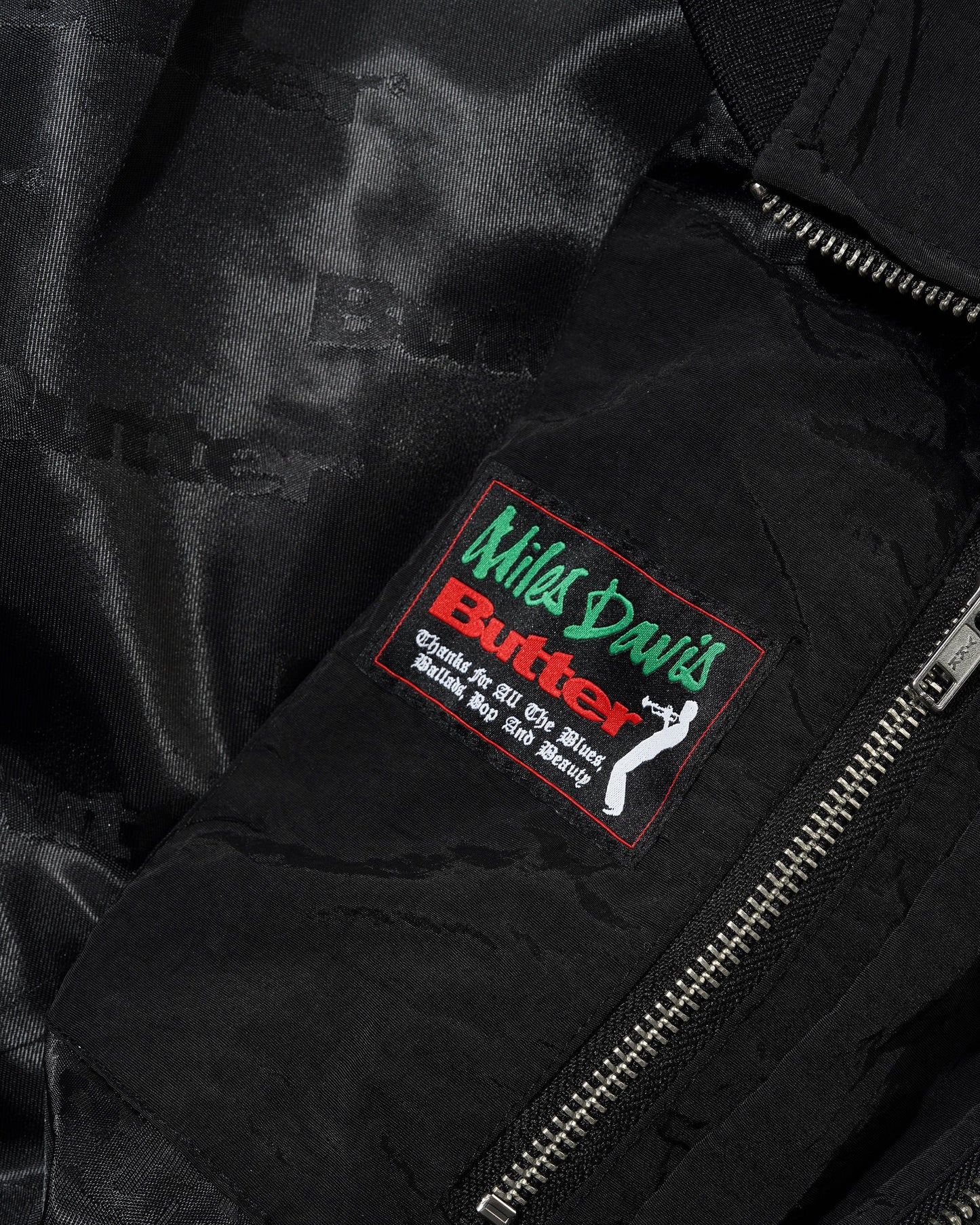 Butter Goods Miles Davis Bomber Jacket - Black