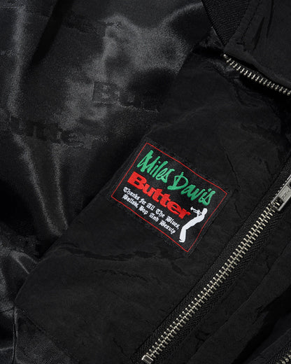 Butter Goods Miles Davis Bomber Jacket - Black
