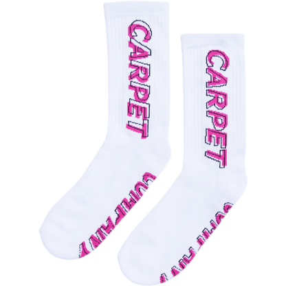 Carpet Company Misprint Sock - Pink/White