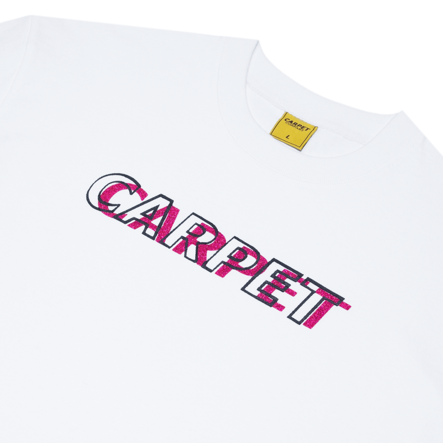 Carpet Company Misprint Tee - Pink/White