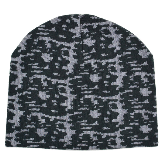 Hitopp Monogram Beanie - Navy/Grey