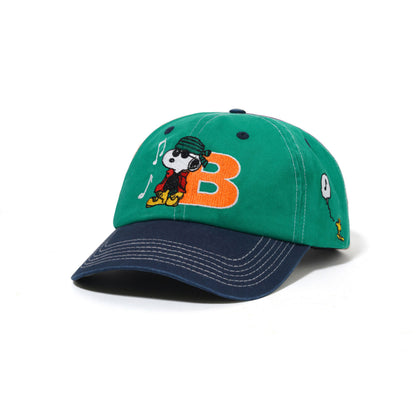 Butter Goods x Peanuts Music Snapback Cap - Kelly Green/Navy