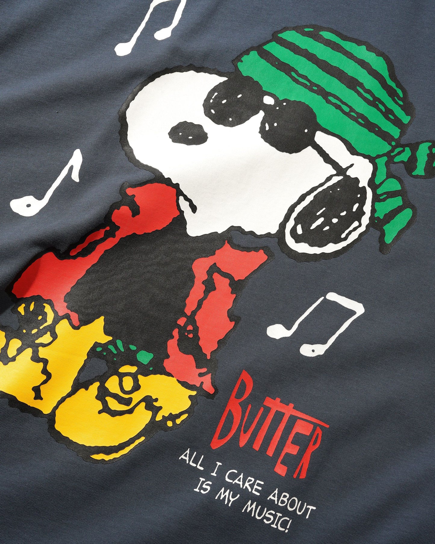 Butter Goods x Peanuts Music Tee - Slate
