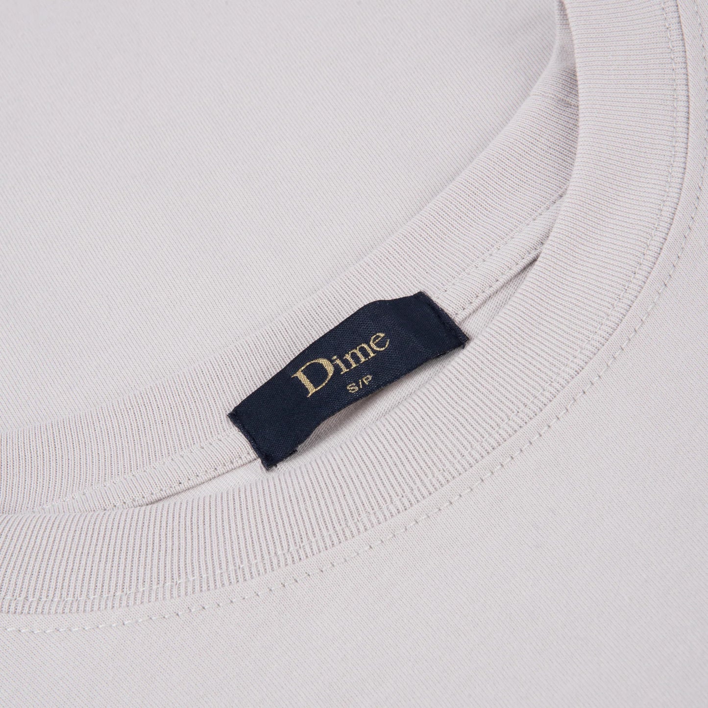 Dime Cursive Snake Tee - Cement