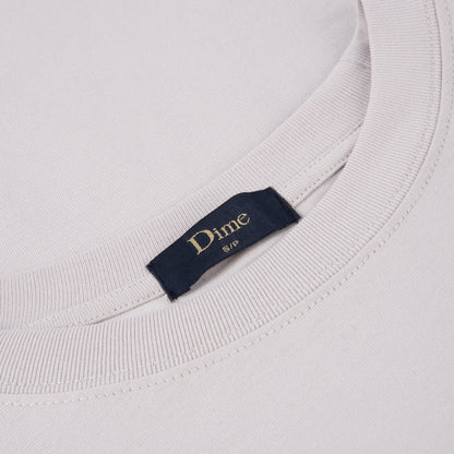 Dime Cursive Snake Tee - Cement