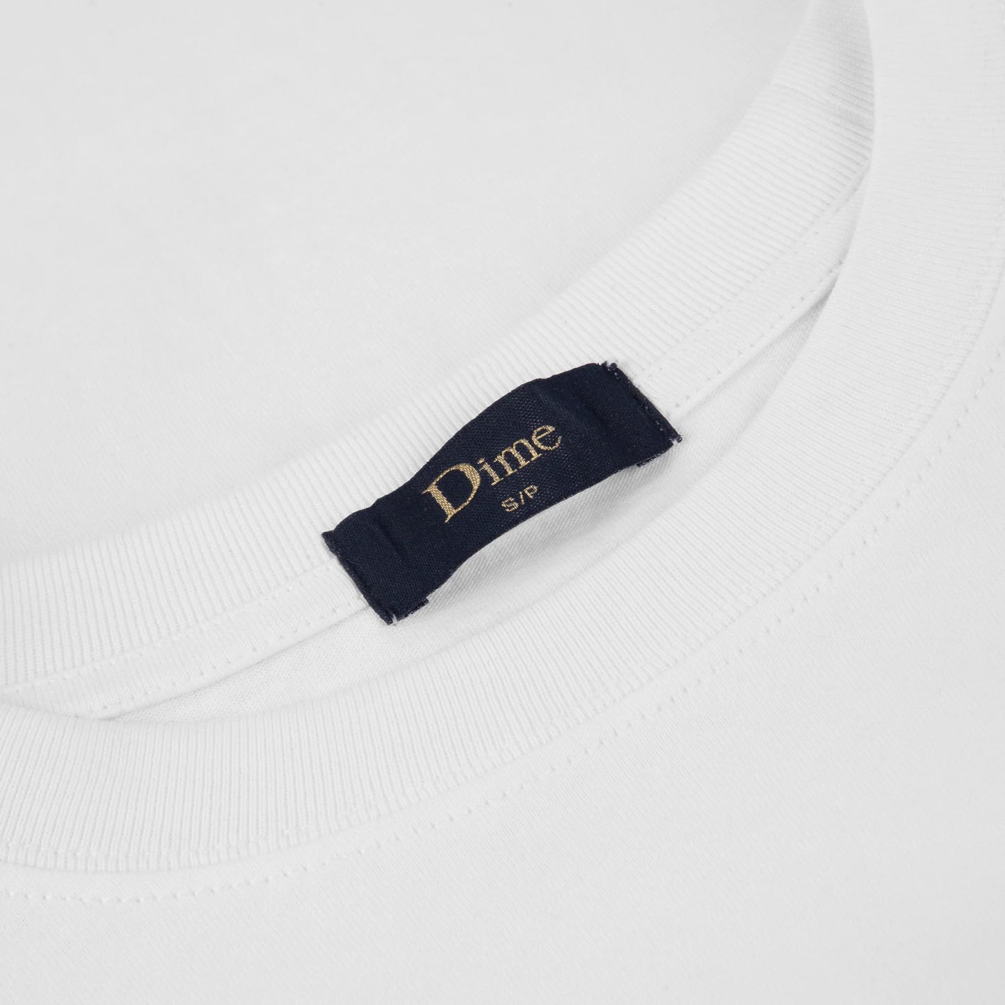 Dime Cursive Snake Tee - White
