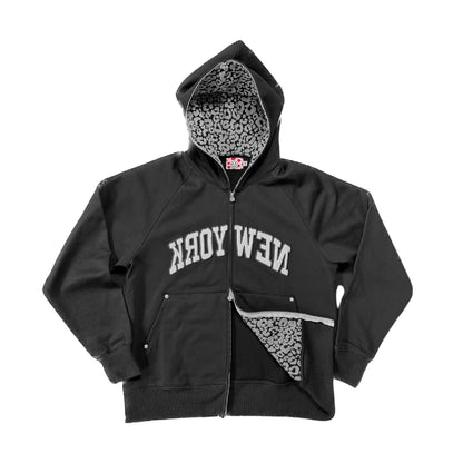 Star Team New York Full Zip Hoodie - Black