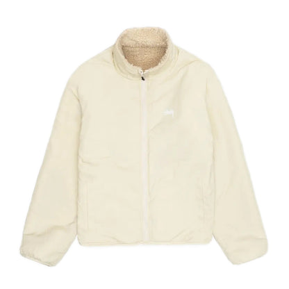 Stussy Sherpa Reversible Jacket - Natural