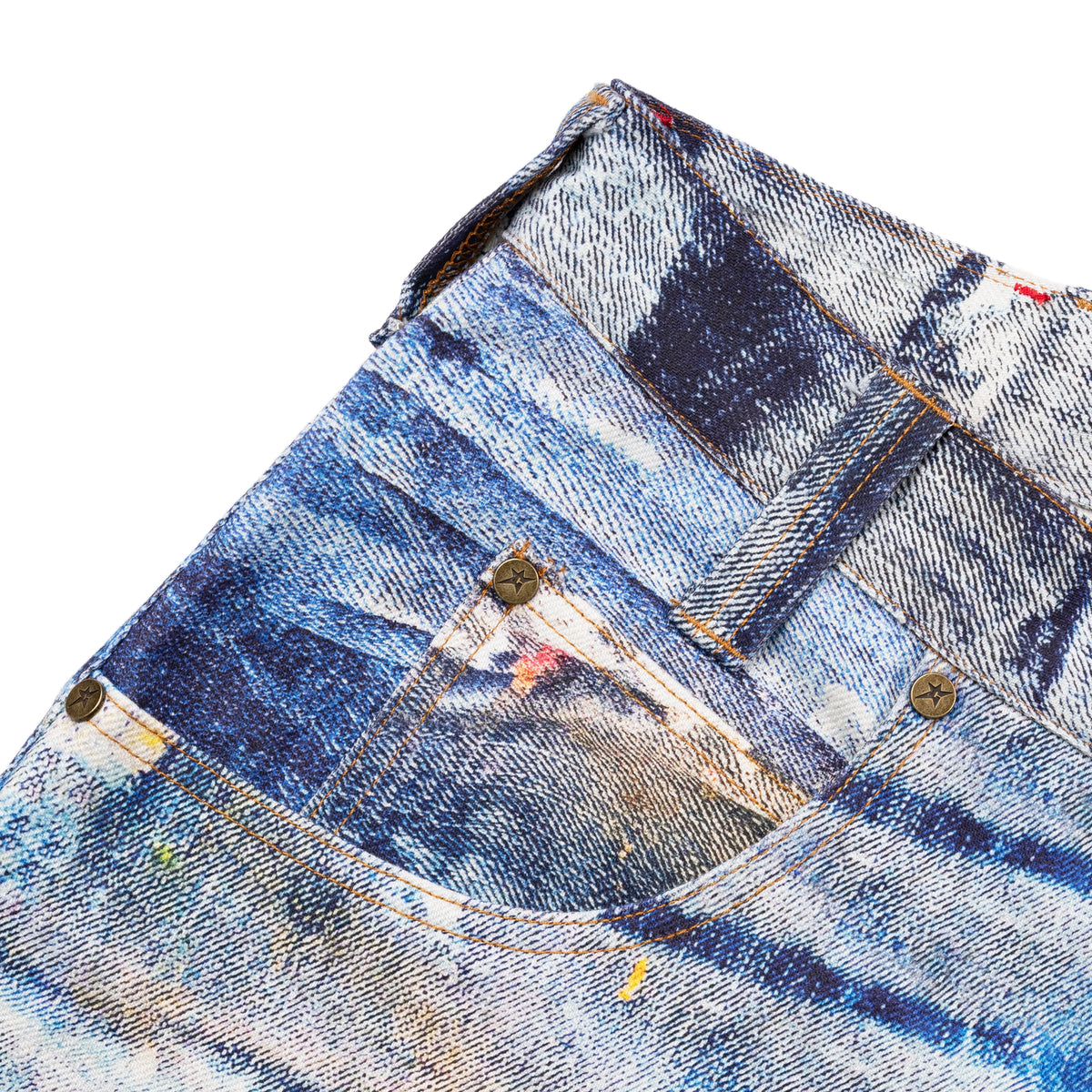 Carpet Company C-Star New Old Jeans - Blue/White