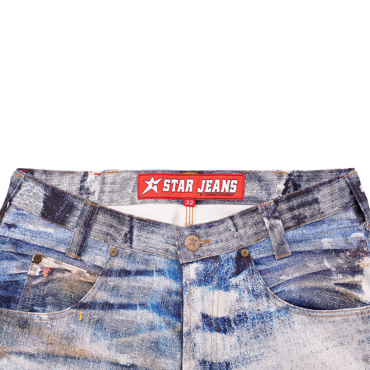 Carpet Company C-Star New Old Jeans - Blue/White