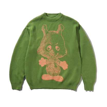 Butter Goods Newcomer Reversible Knit Sweater - Grass