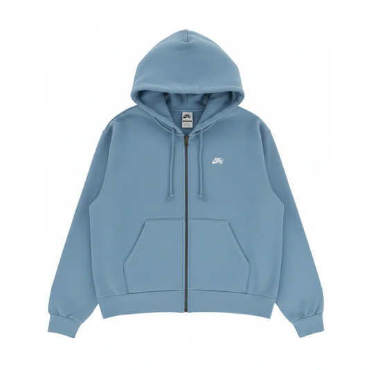 Nike SB Embroidered Zip Hoodie - Glacier Blue