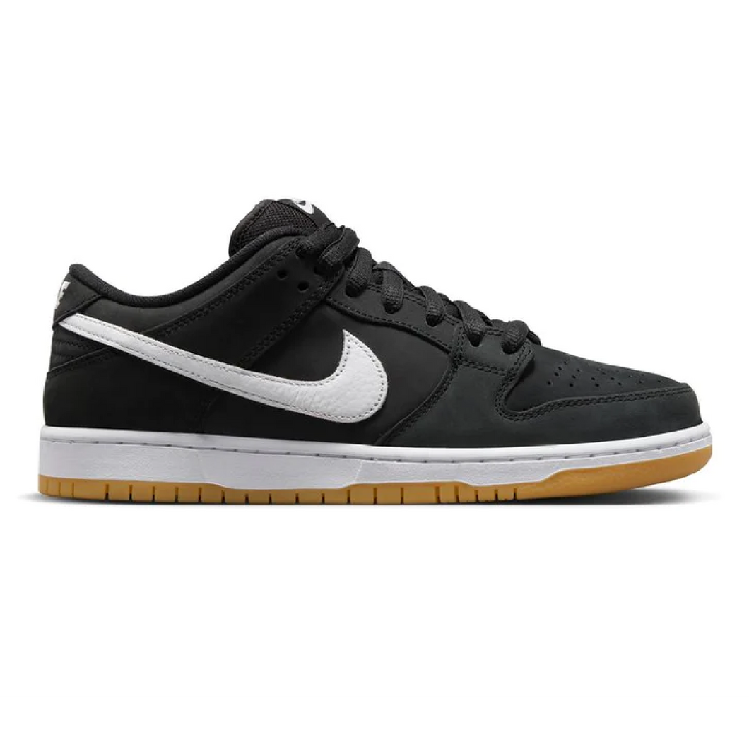 Nike SB Dunk Low Pro Black White Gum Ninetimes Skateshop