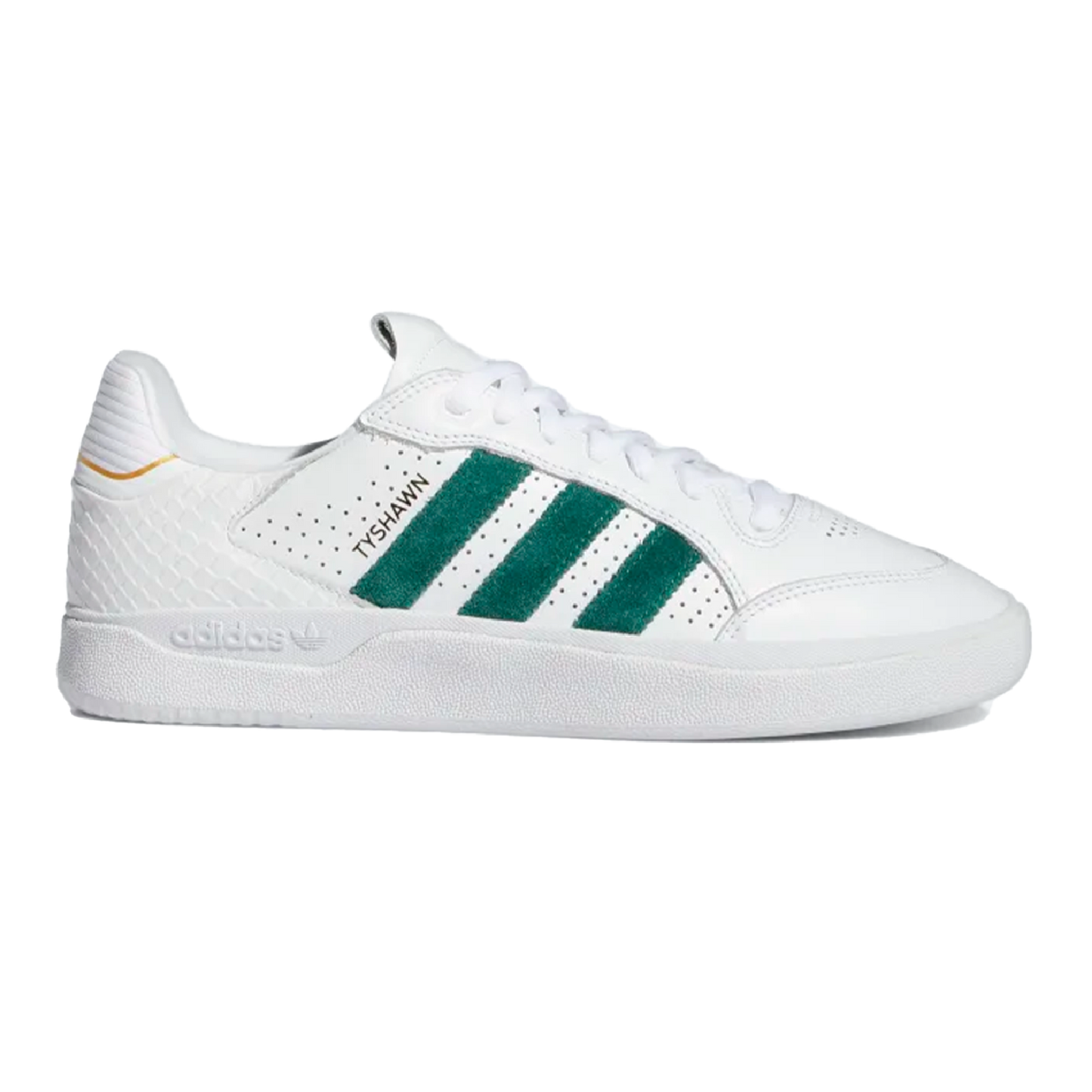 Adidas Tyshawn Low - Cloud White/Collegiate Green/Gold Metallic