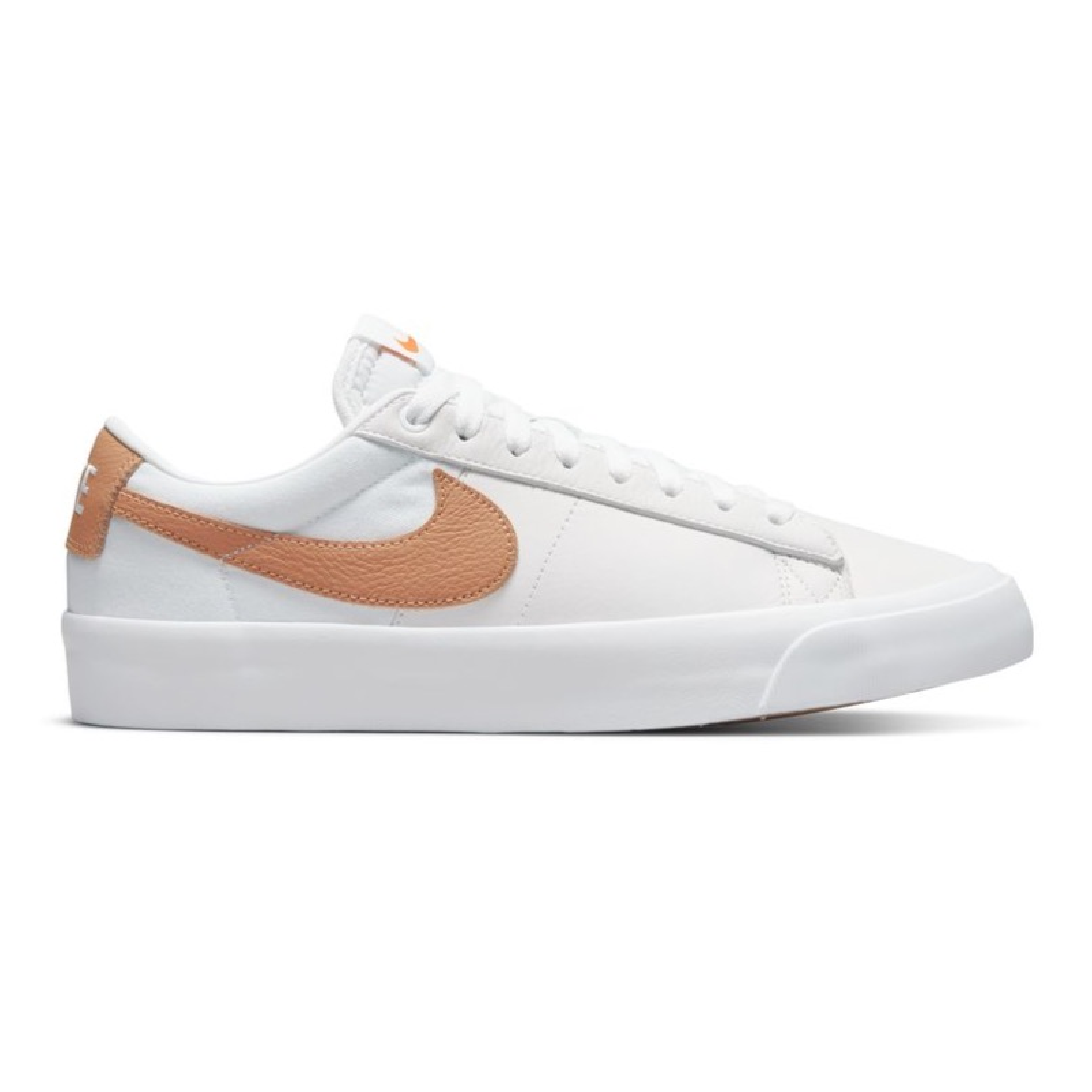 Nike SB Zoom Blazer Low Pro GT ISO White Light Cognac Ninetimes Skateshop