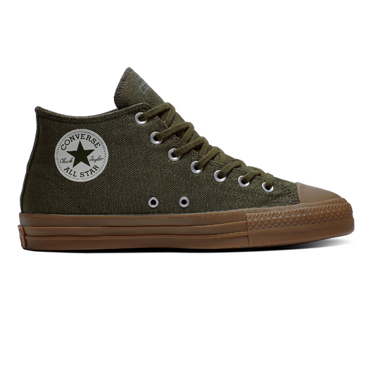 Converse CTAS Pro Mid Cordura Canvas - Cargo Khaki/Egret/Dark Gum