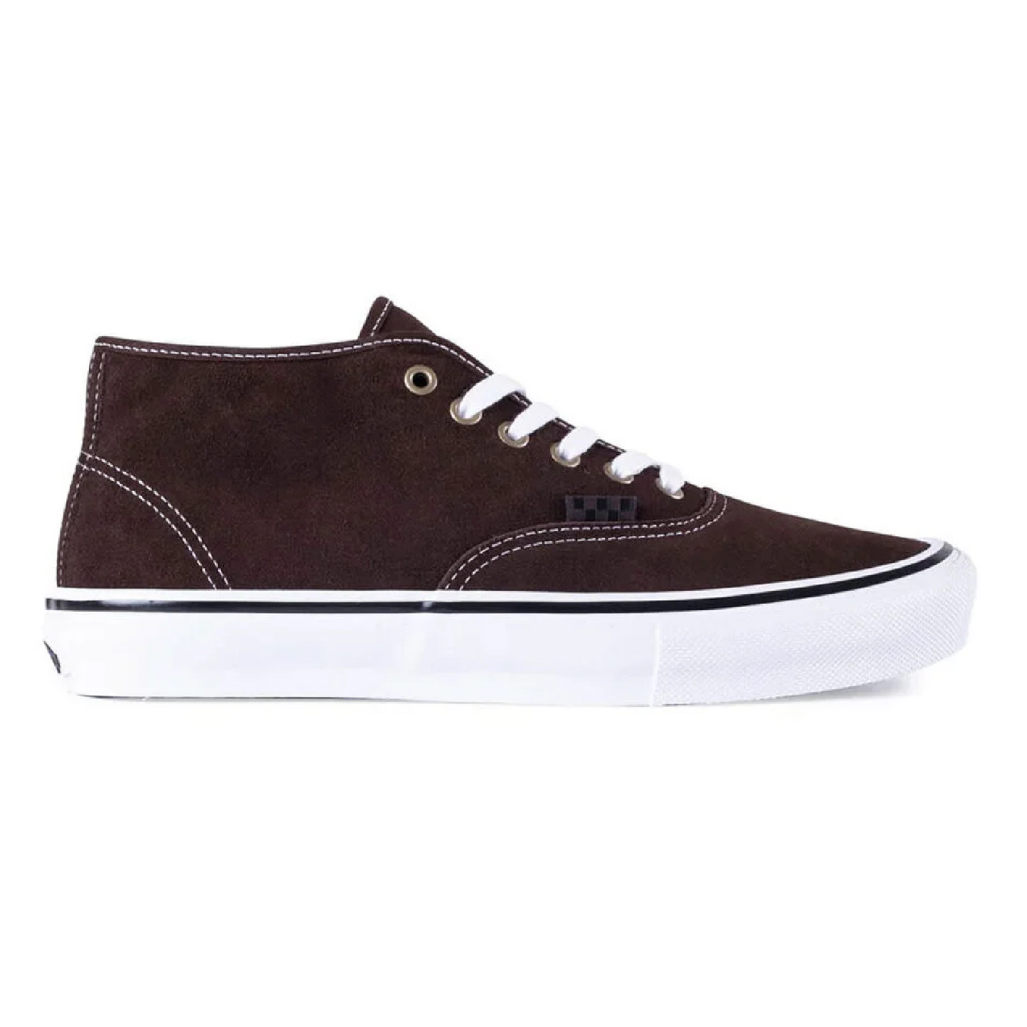 Vans Skate Authentic Mid VCU - Dark Brown/White